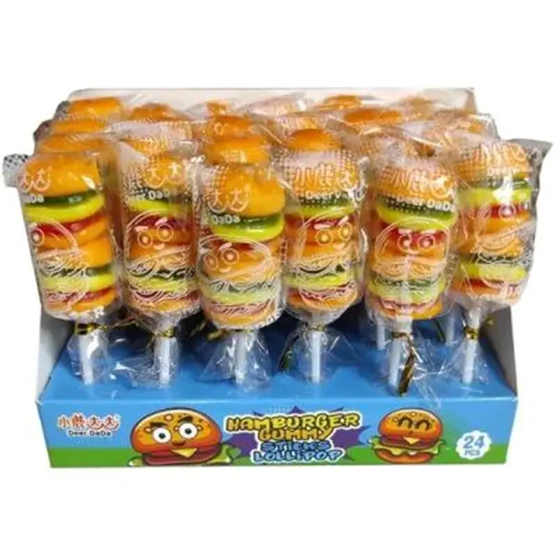 پاستیل همبرگر سیخی ۱۵ گرم _ بسته ۳۰ عددی