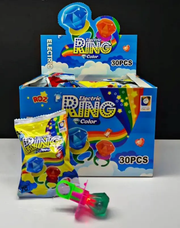 آبنبات انگشتری چراغدار _ بسته ۳۰ عددی