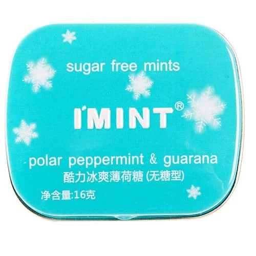قرص خوشبوکننده دهان IMINT طعم نعناع قطبی و گوارانا ۱۶ گرم