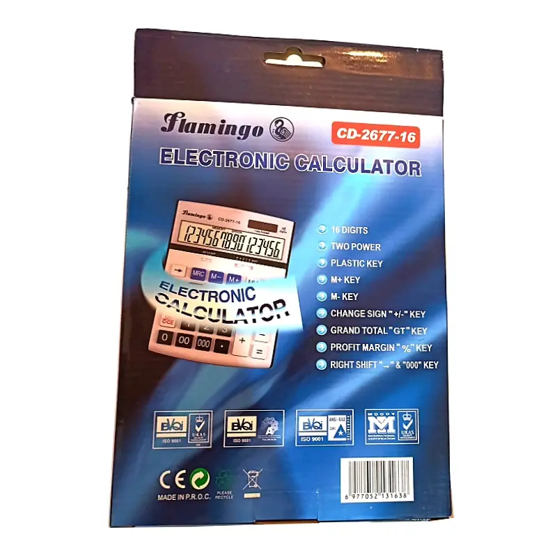 ماشین حساب فلامینگو مدل CD-2677-16