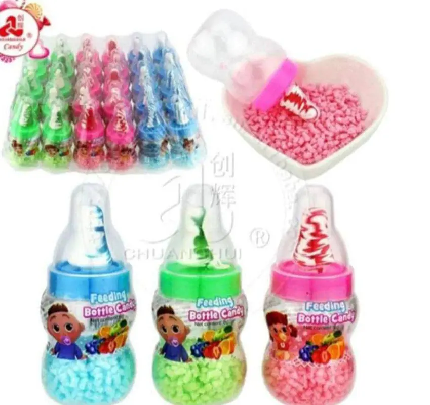 آبنبات شیشه شیر جرقه ای _ بسته ۳۰ عددی